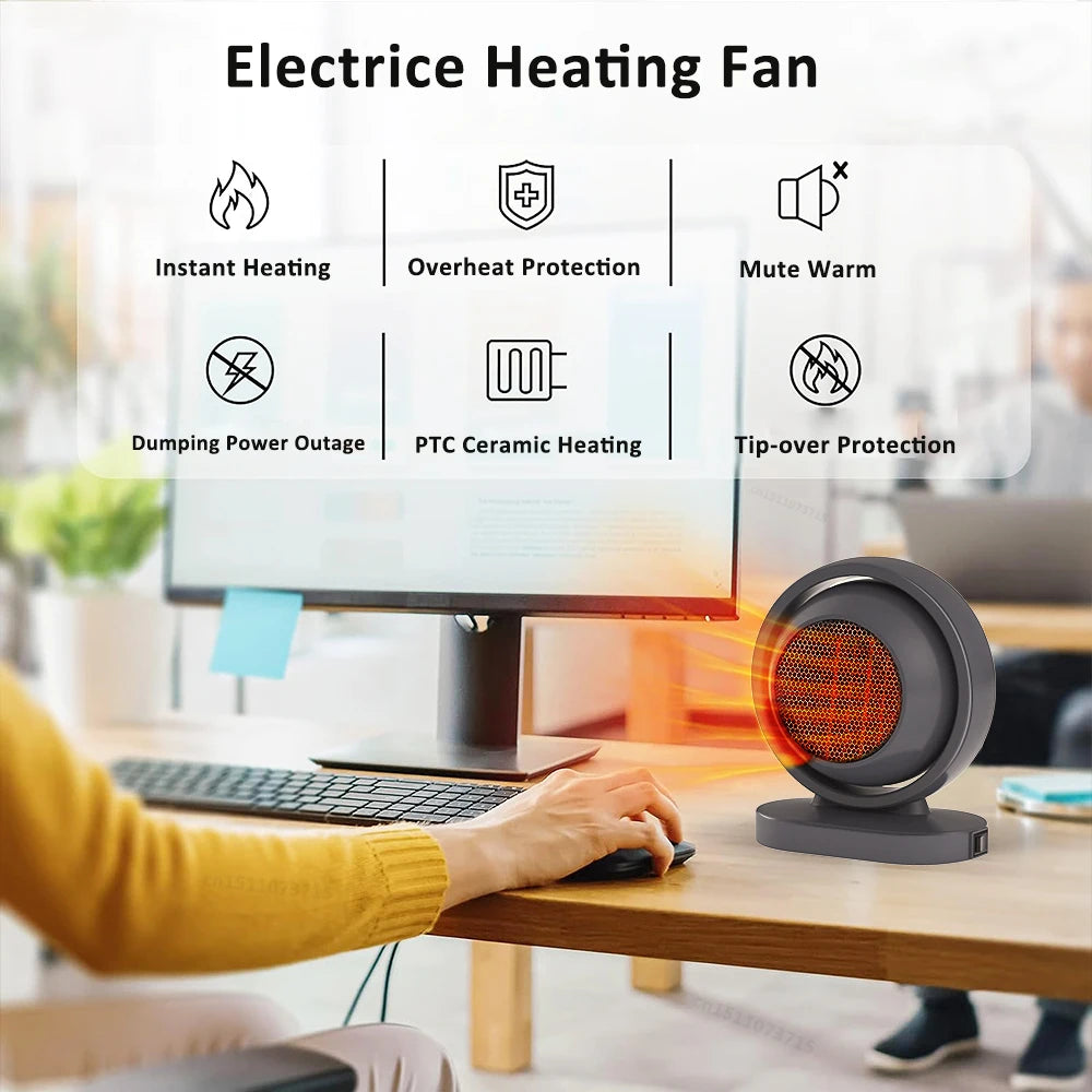 Portable Small Heater Mini Personal fan