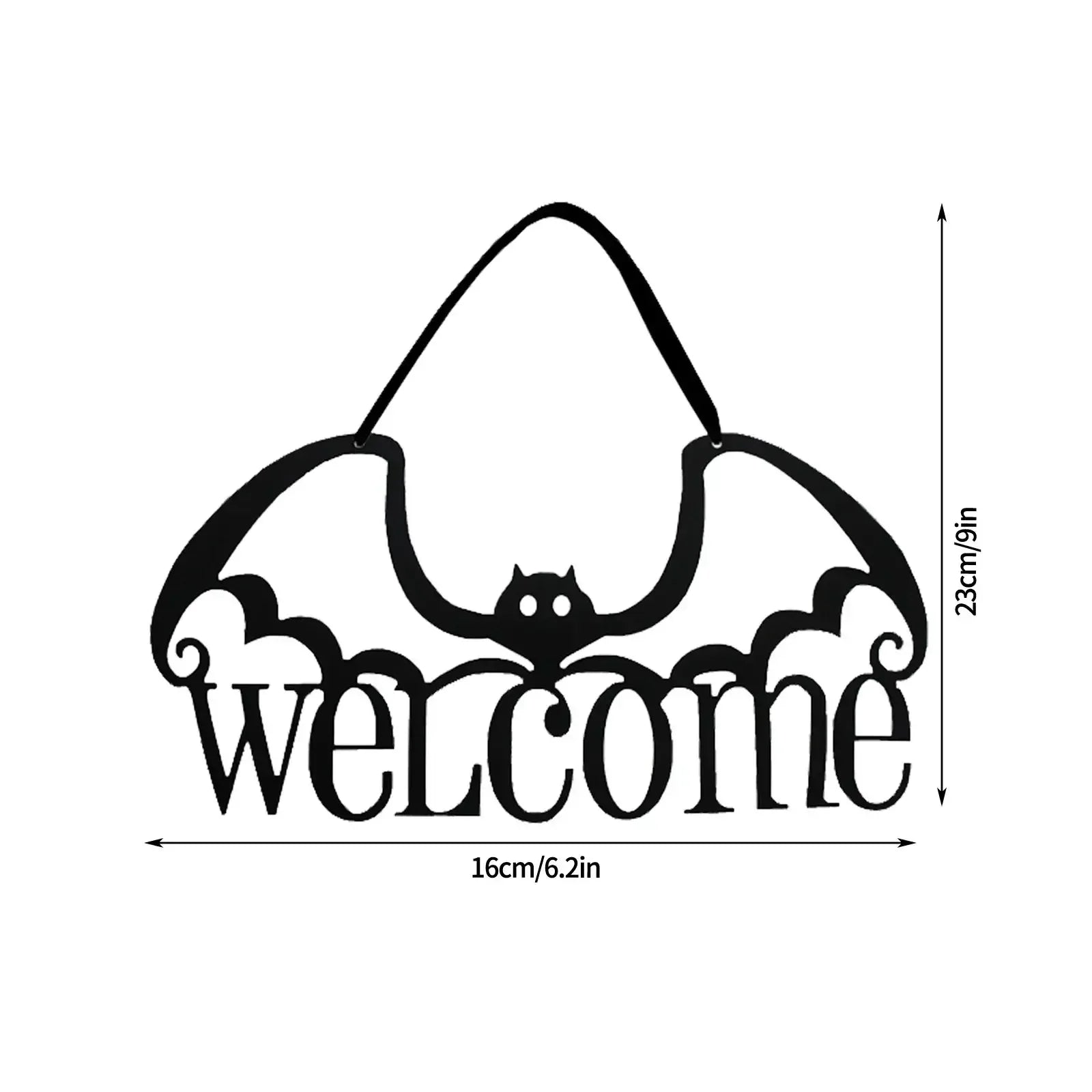 Halloween Door Hanging Wall Decoration Black / 1 / United States