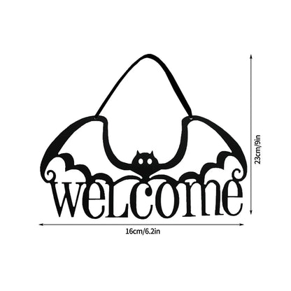 Halloween Door Hanging Wall Decoration Black / 1 / United States