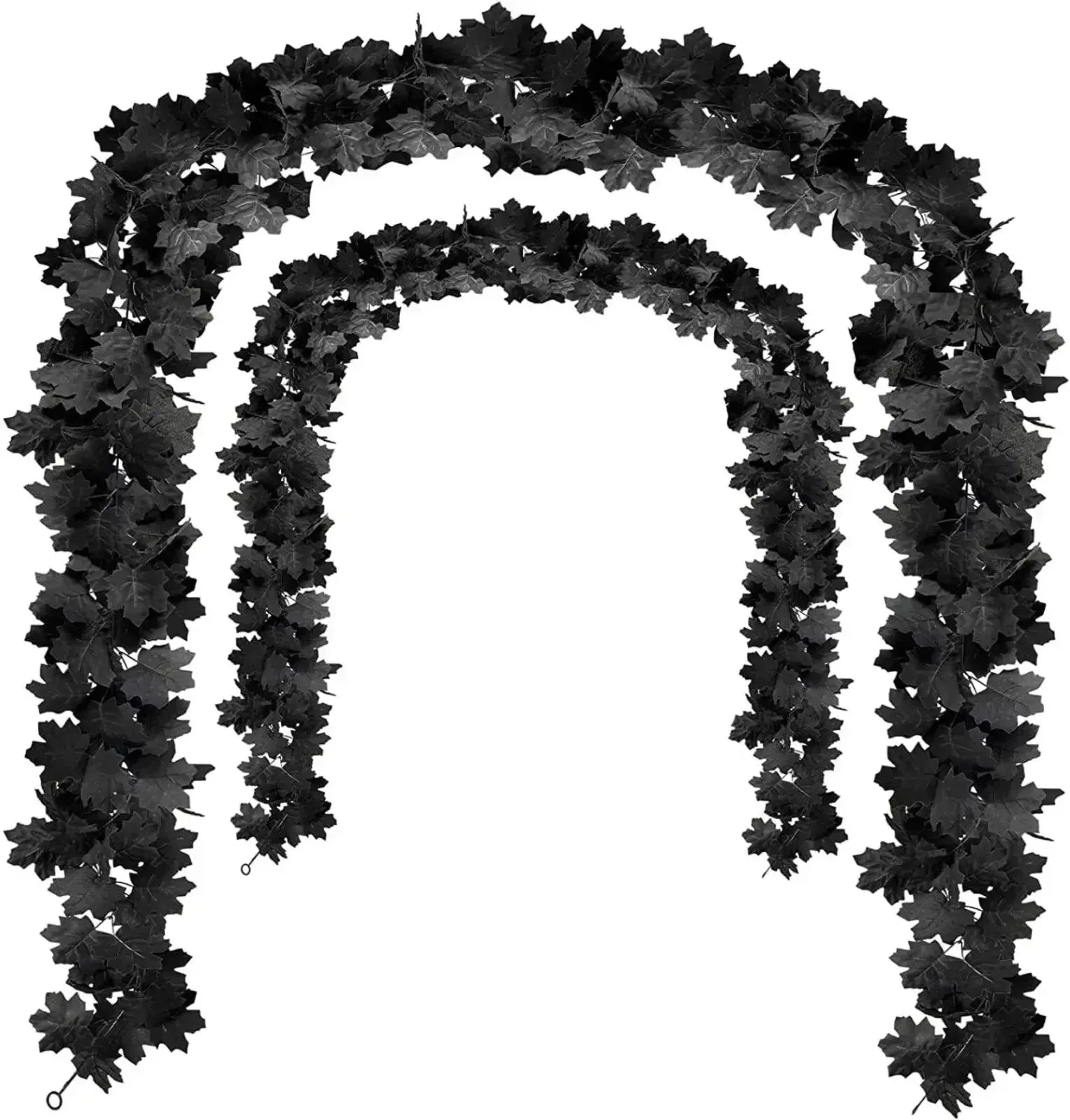 Simulated Black Maple Leaf Vine Garland black / One Size