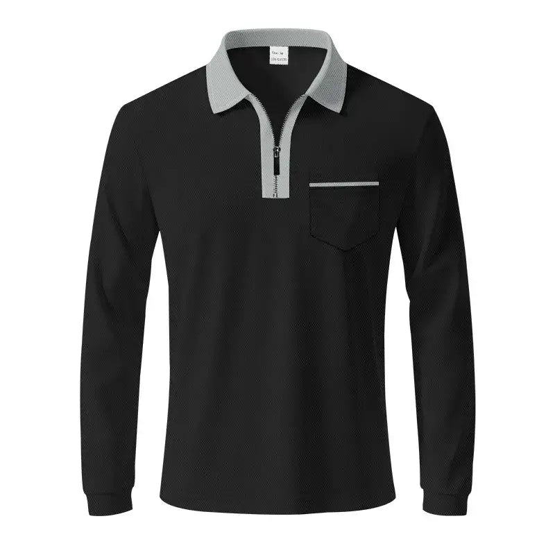 Men’s Quick-Dry Long Sleeve Polo Shirt