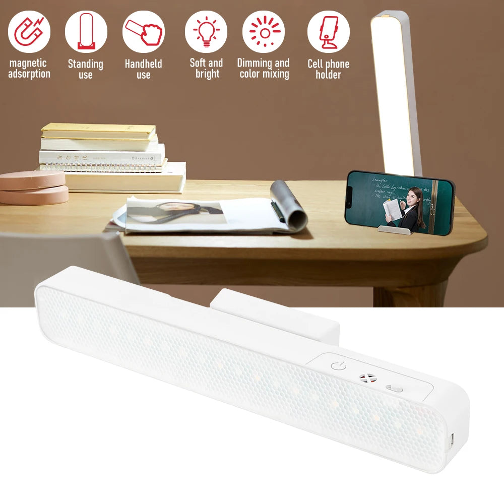 Magnetic USB Rechargeable LED Desk Lamp