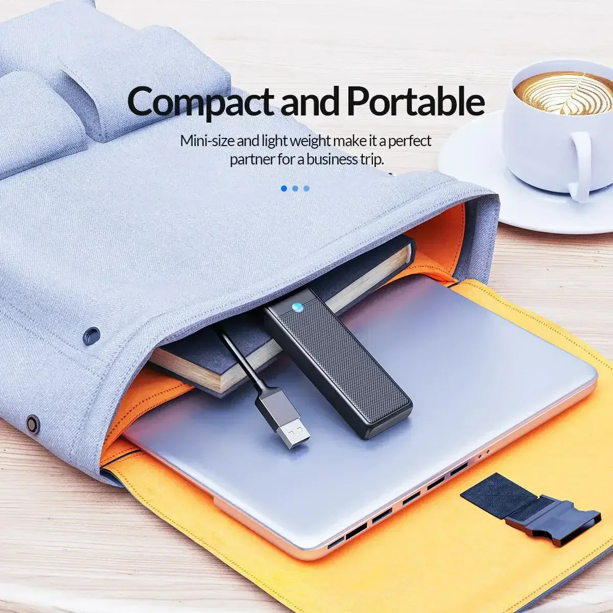 ORICO Ultra-Slim 4-Port USB-C Hub 4 USB 3.0 15cm USB A / United States