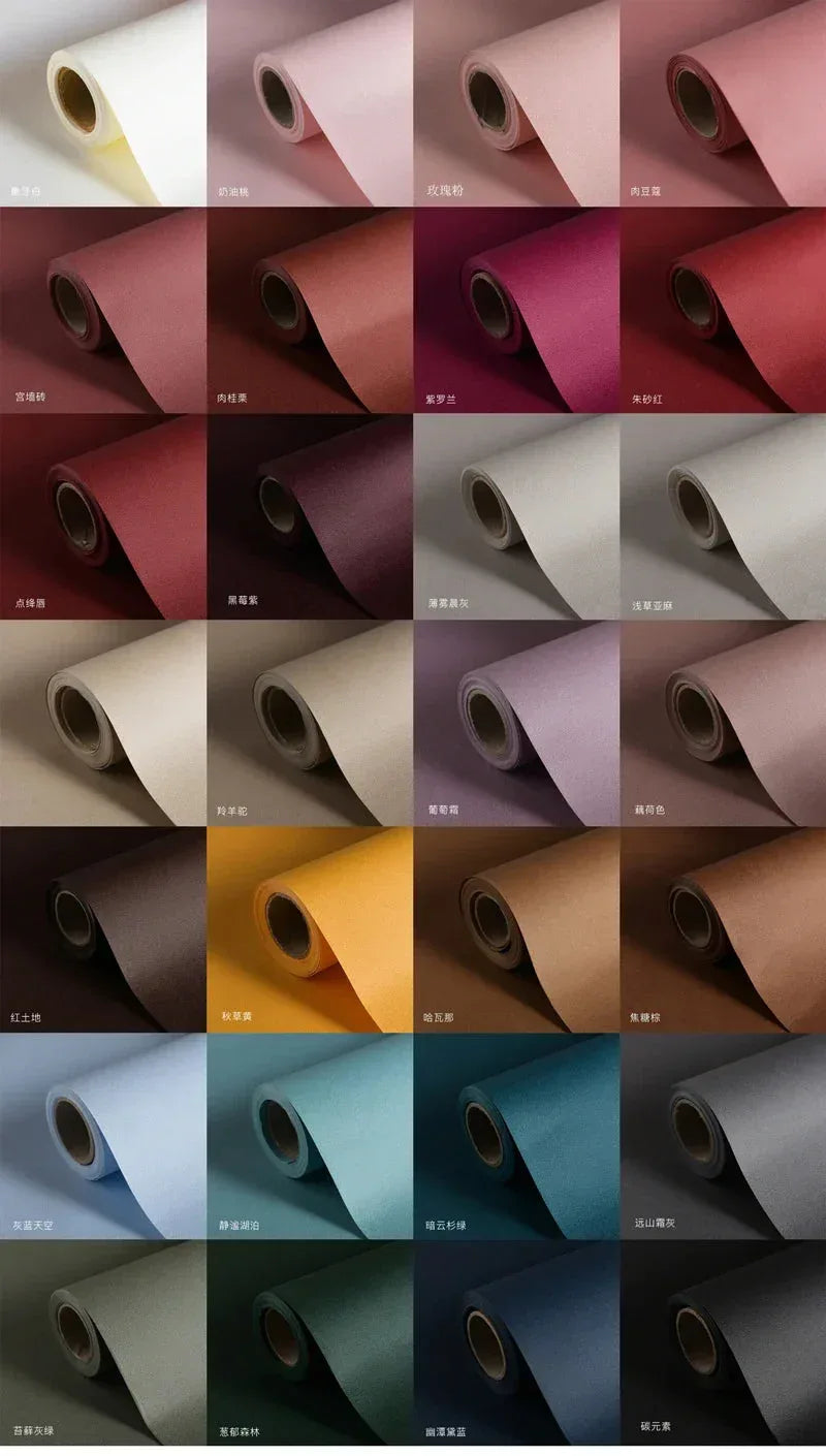Roll Flower Solid Color Packaging Papers Minx