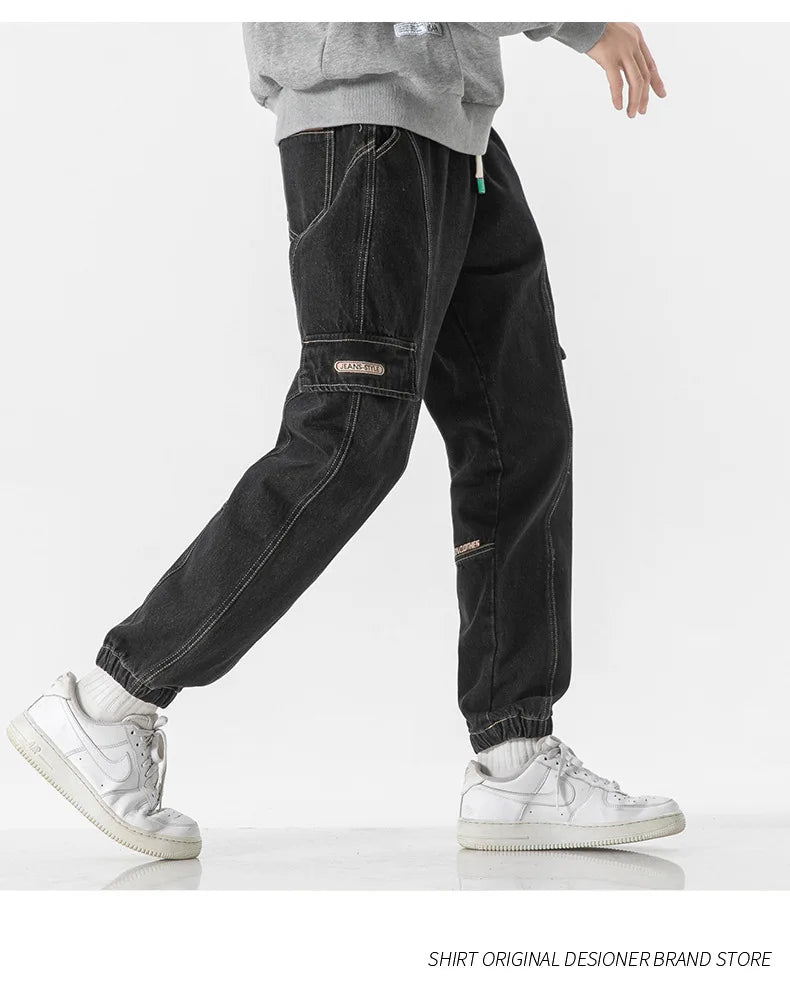 Plus Size Men's Cargo Jogger Jeans