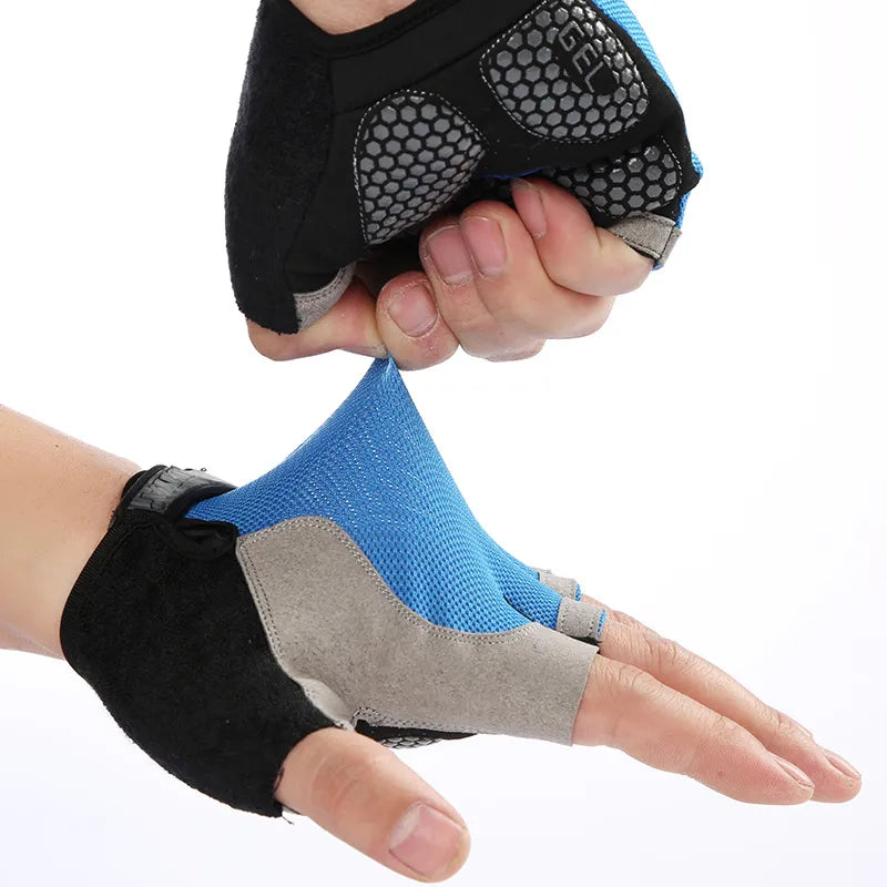 Breathable Half Finger Gym Dumbbells Gloves