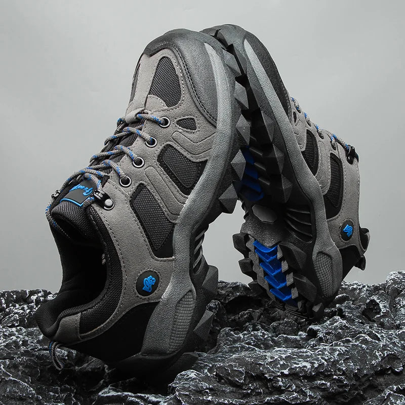 Solid Patchwork Hiking Shoes