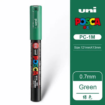 1 UNI Ball POSCA PC-1M Marker Pen POP Poster green