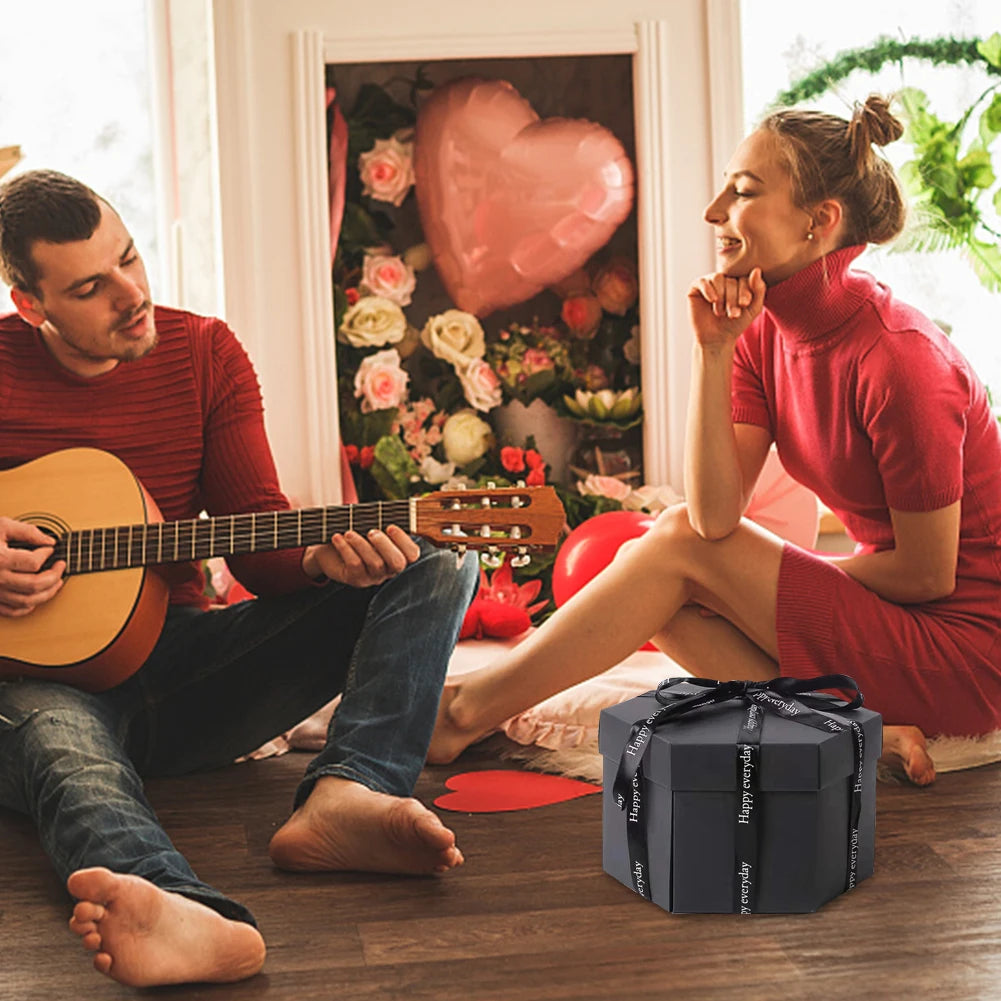 DIY Surprise Explosion Gift Box with Photo Album