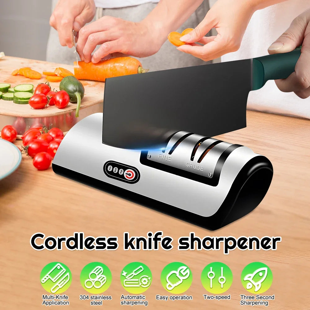 Electric Knife Sharpener Professional Fully Automatic Handheld