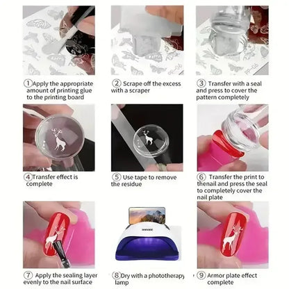 Silicone Transparent Nail Art E