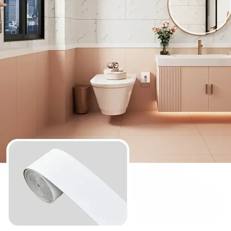 5m Self-Adhesive Foam Skirting Board Wall Sticker United States / WHITE