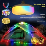 4-in-1 LED Camping Reel Light Warm and RGB / United States