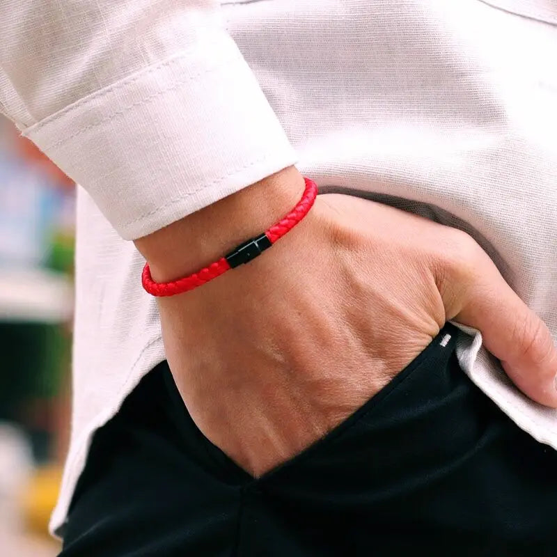 Lucky Red Rope Magnetic Couple Bracelet