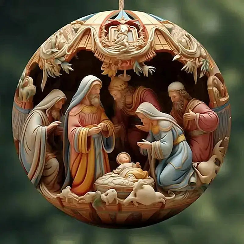 Nativity Christmas Tree Ornaments – Jesus Christ Hanging Pendants