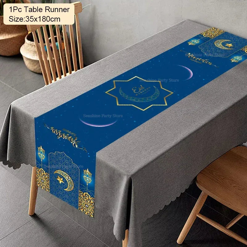 Tablecloth Table Runner Banner Balloons table runner-08