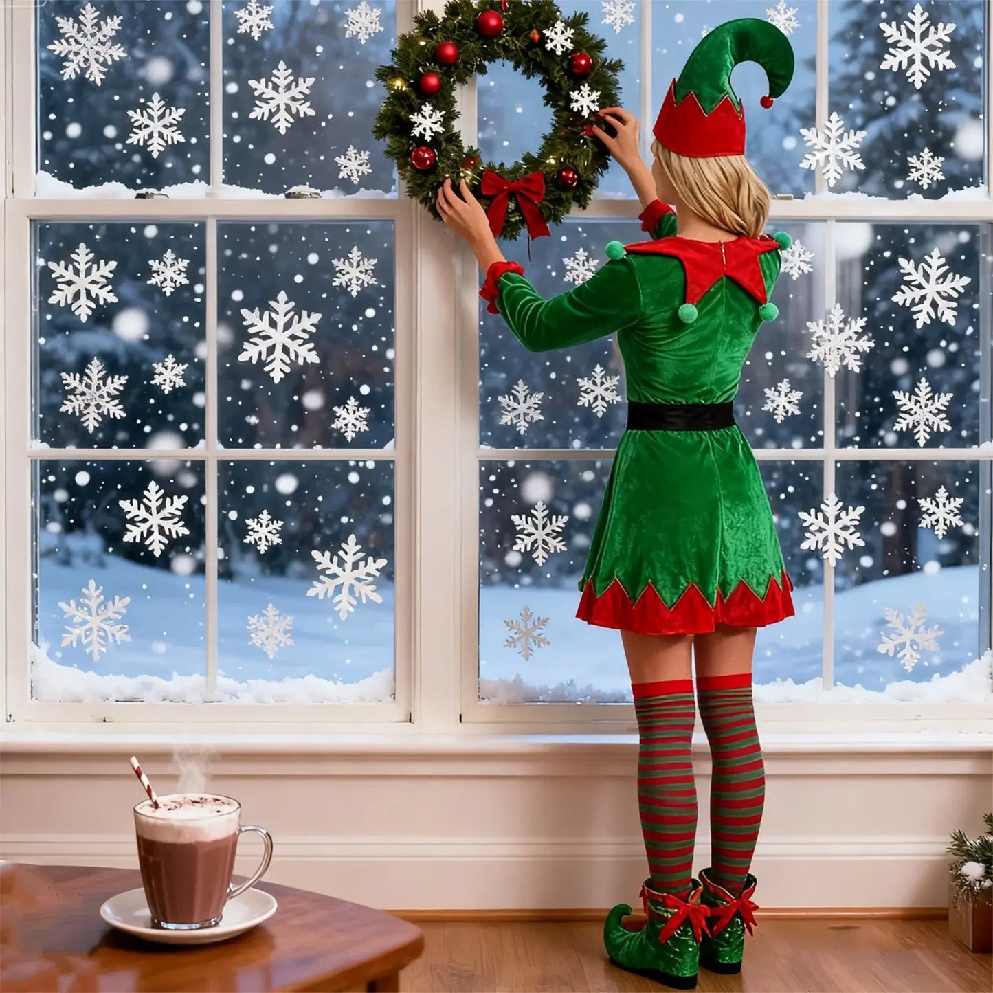Women’s Santa Claus Dress Costume green / S / United States