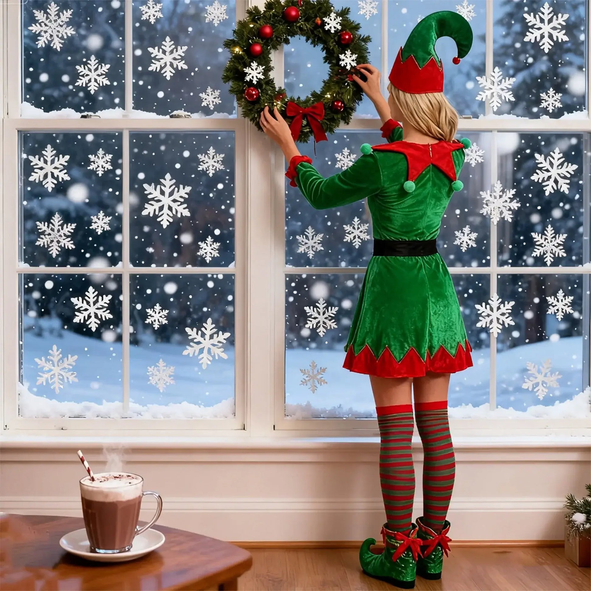Women’s Santa Claus Dress Costume green / S / United States