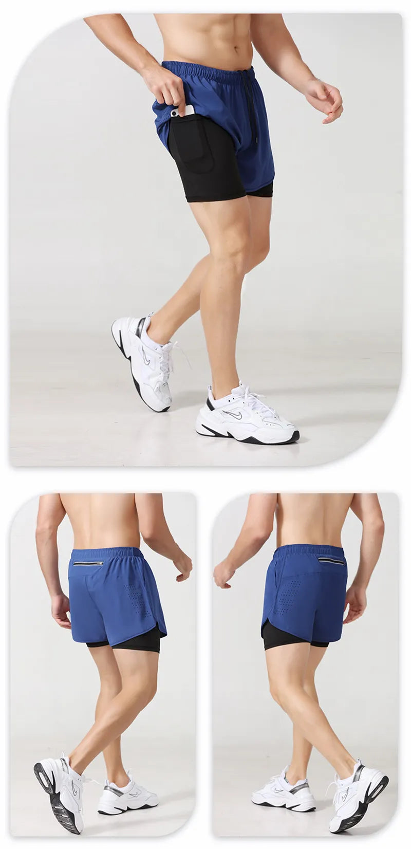 Sportswear Double-deck running Training Short