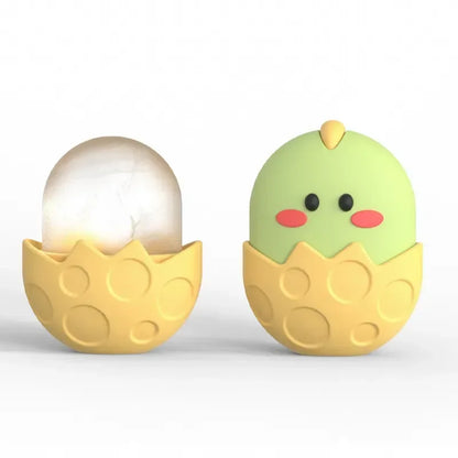 Silicone Ice Cube Beauty Lifting Ice Ball Face Massager Gold