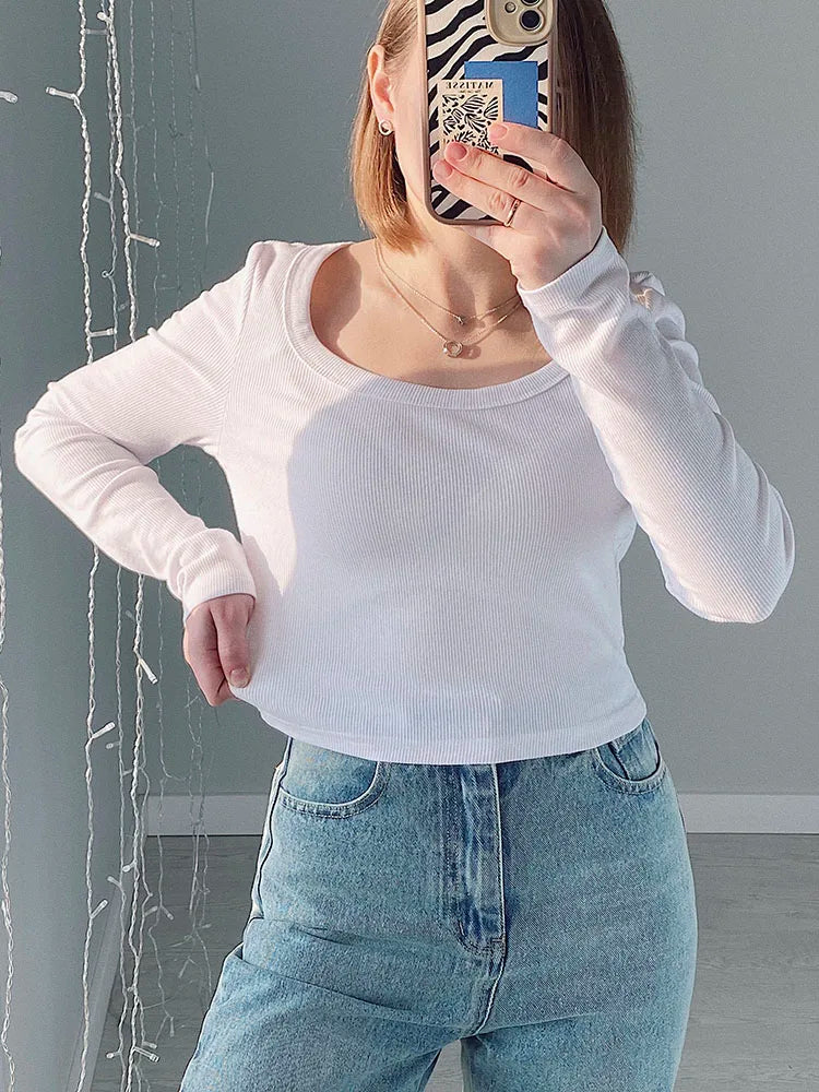 Long Sleeve Crop Top