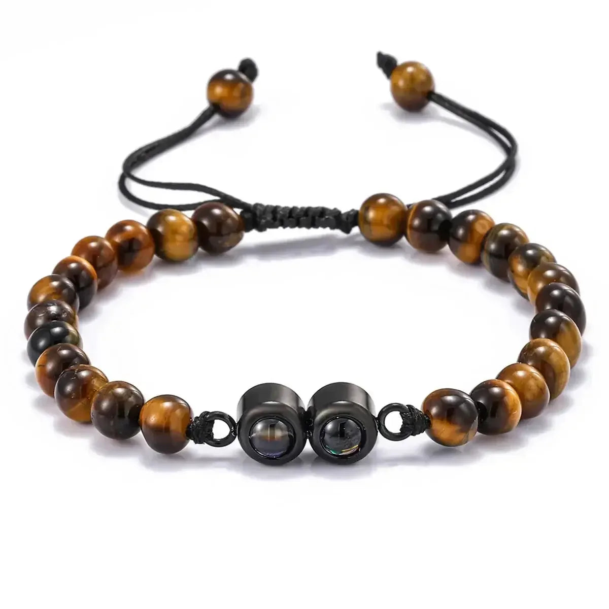 Multiple Photo Projection Bracelets Style 15 / Silver Beads / United States
