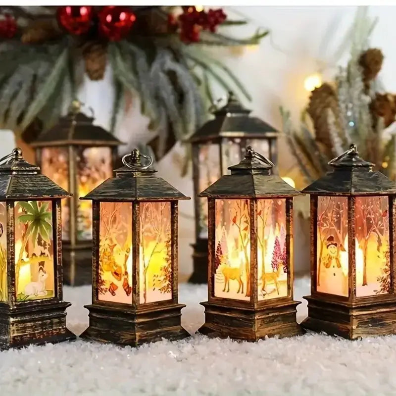 Christmas LED Candle Holder Set 3pcs / United States