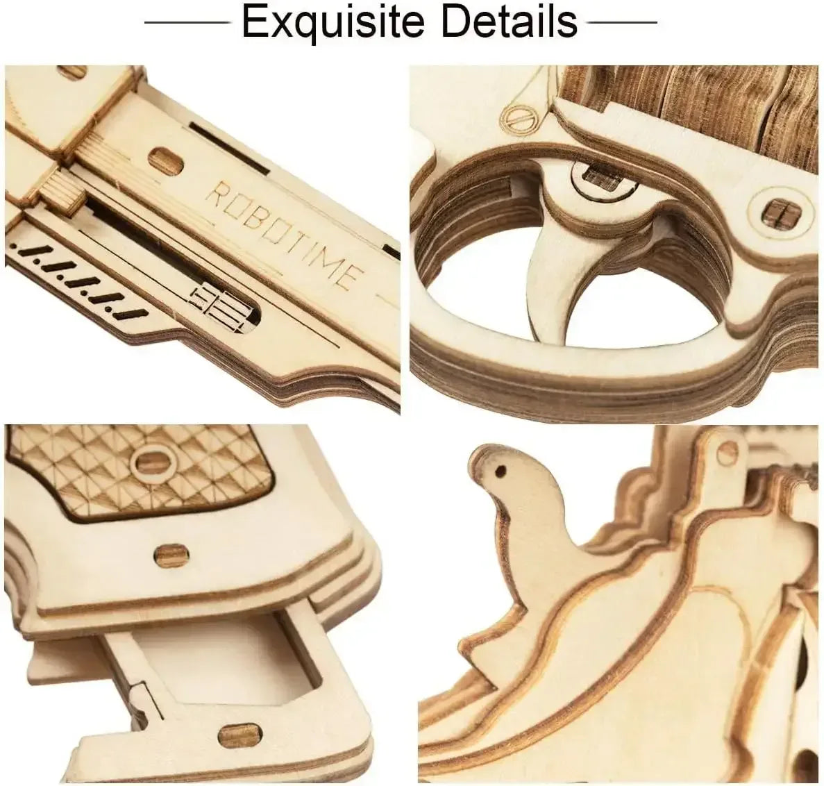 Robotime ROKR DIY 3D Wooden Gun Puzzle Kit LQ501 Shotgun / United States