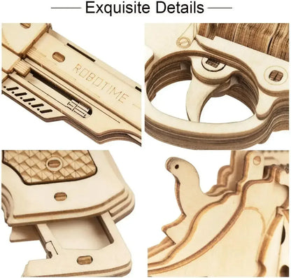 Robotime ROKR DIY 3D Wooden Gun Puzzle Kit LQ501 Shotgun / United States