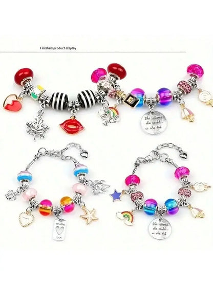 125pcs Girls Charm Bracelet Making Kit United States