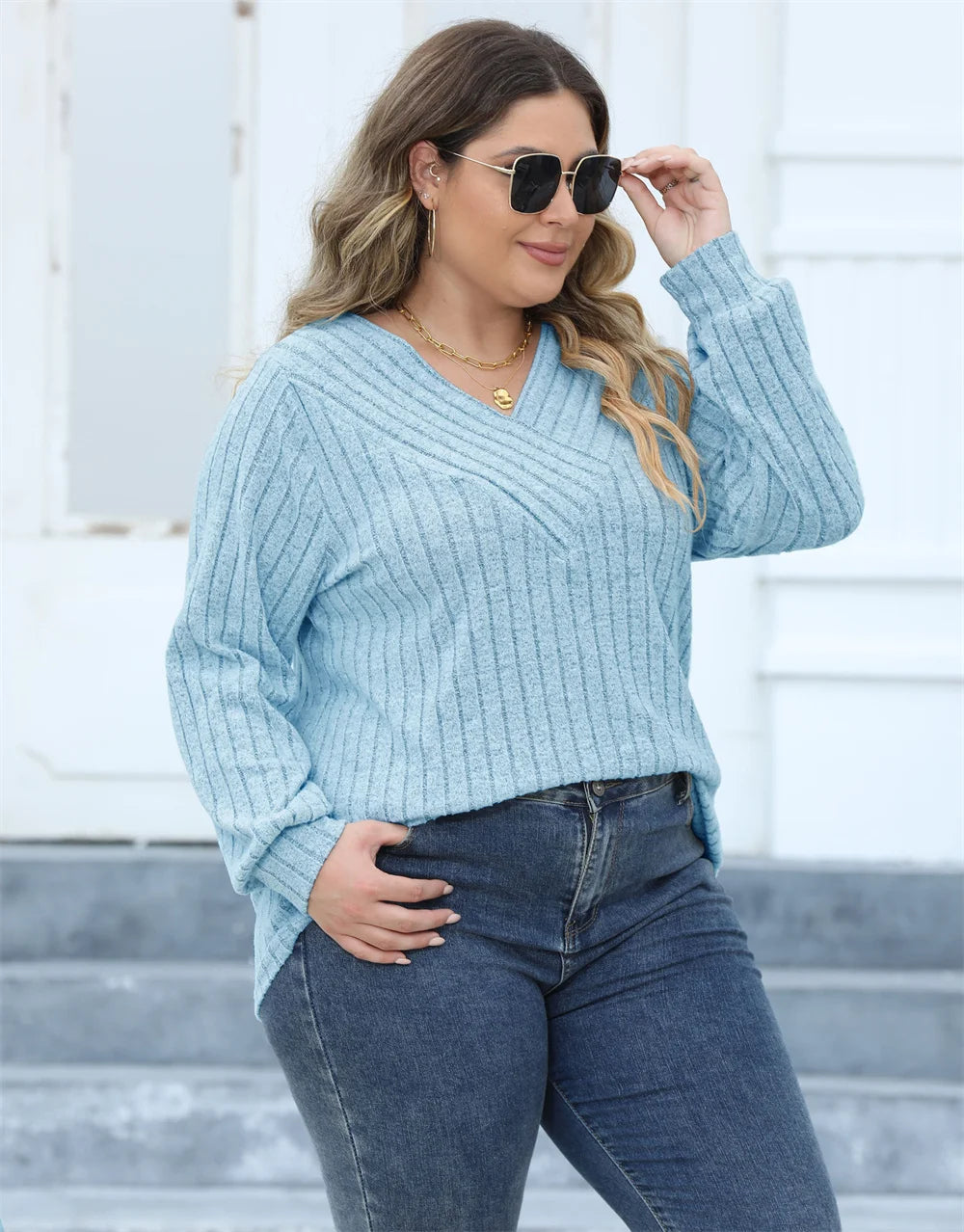 Plus Size Long Sleeve T Shirts for Women