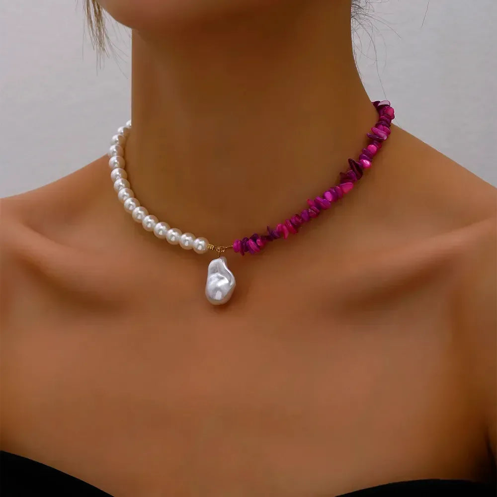 Trend Elegant Jewelry Wedding Big Pearl Necklace 1