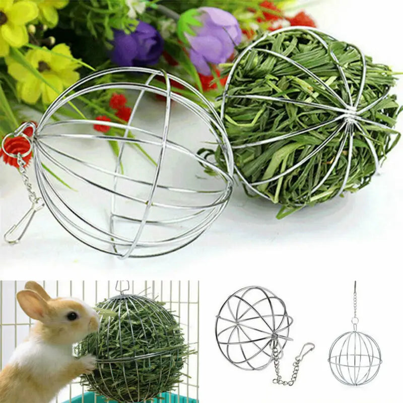 Hanging Hay Ball Guinea Pig Hamster Rabbit Pet Toy