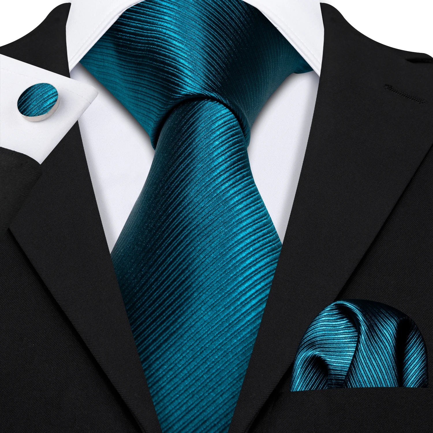 Red Skull Silk Tie Set with Handkerchief – Designer Men’s Necktie for Wedding, Business & Parties