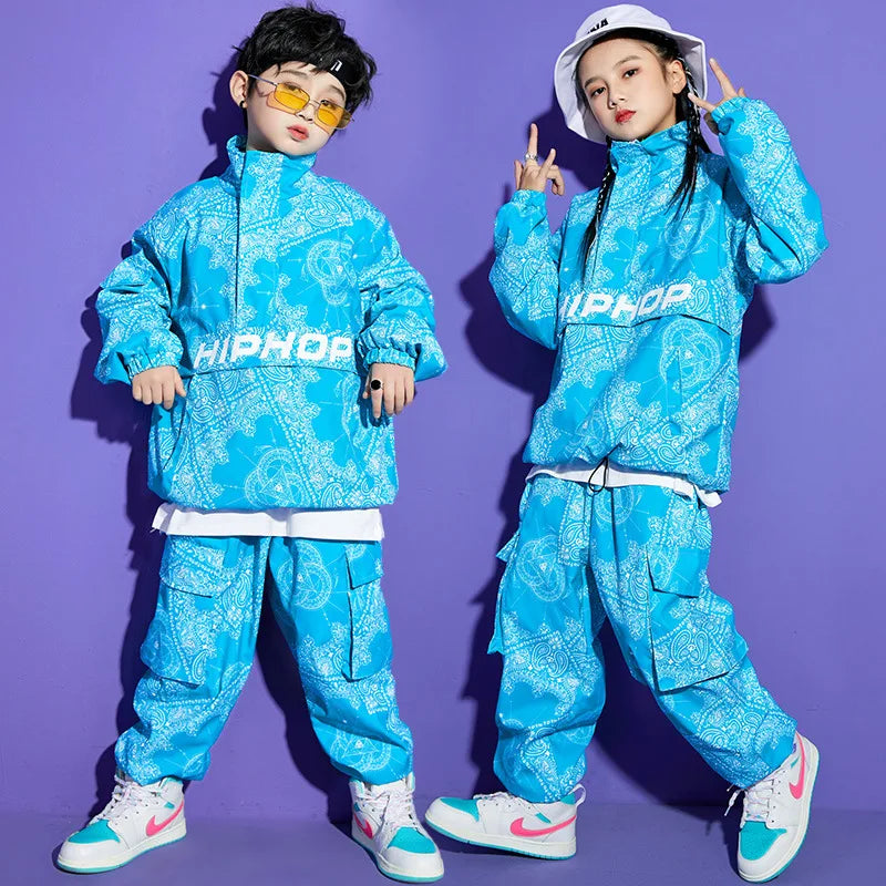 Boy Hip Hop Sweatshirt Joggers Clothes Sets