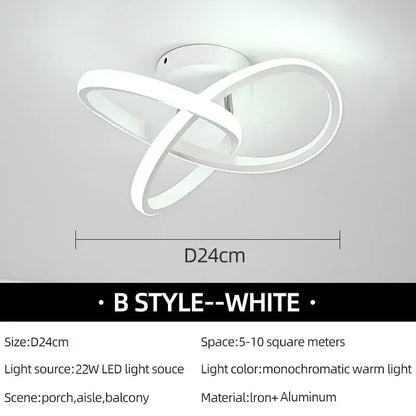 Modern LED Aisle Ceiling Lights B-White / Cool white
