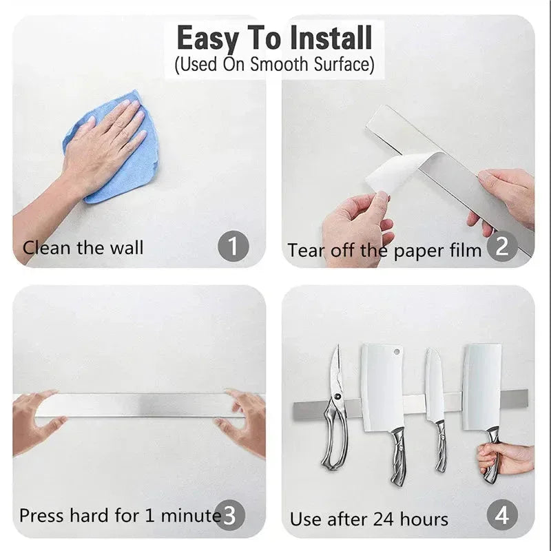 Stainless Steel Knife Stand Strip Organizer 300mm