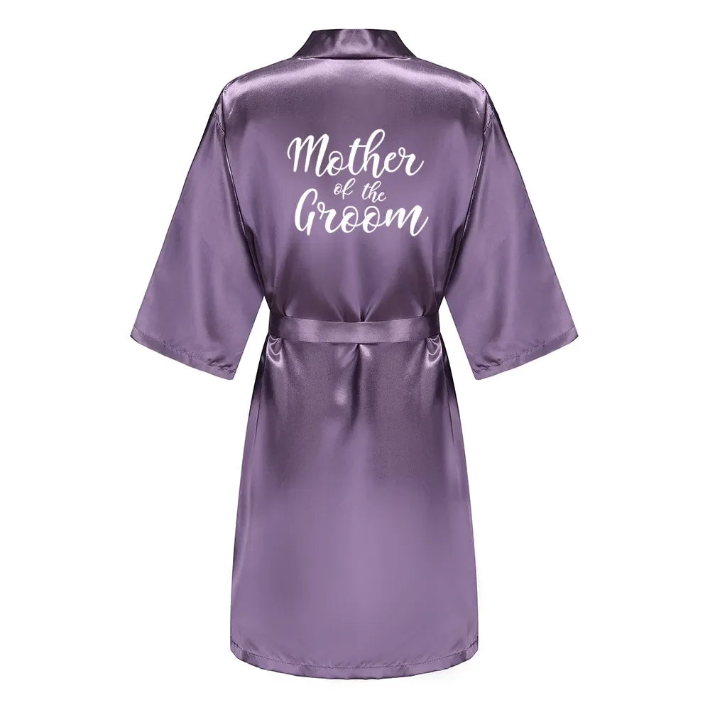 Mother Shower Gift Bridesmaid Wedding Short Robes As the photo show 13 / S