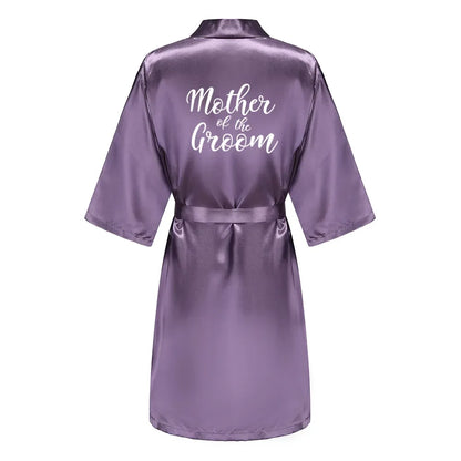 Mother Shower Gift Bridesmaid Wedding Short Robes As the photo show 13 / S
