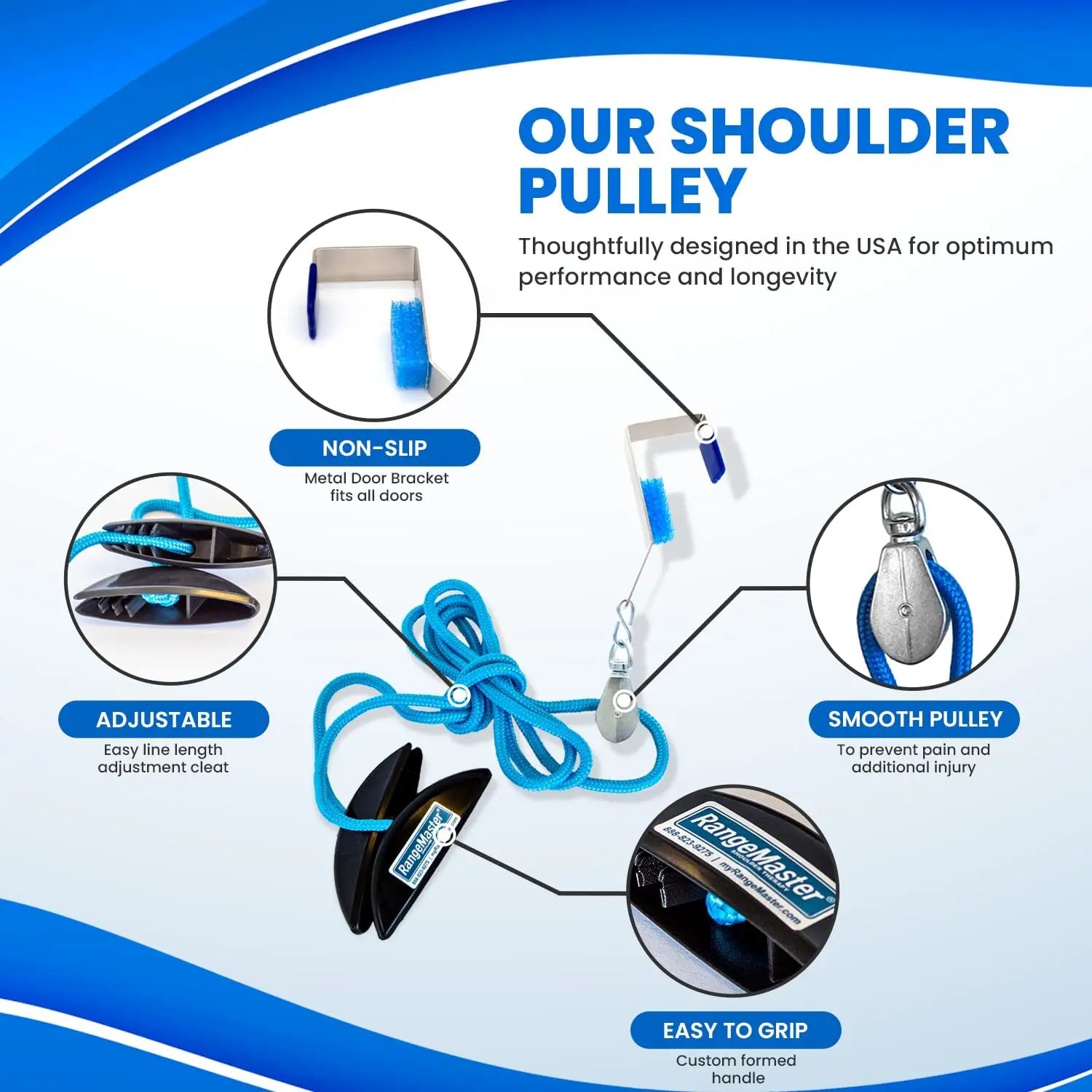 Steel Shoulder Arm Pulley System Set