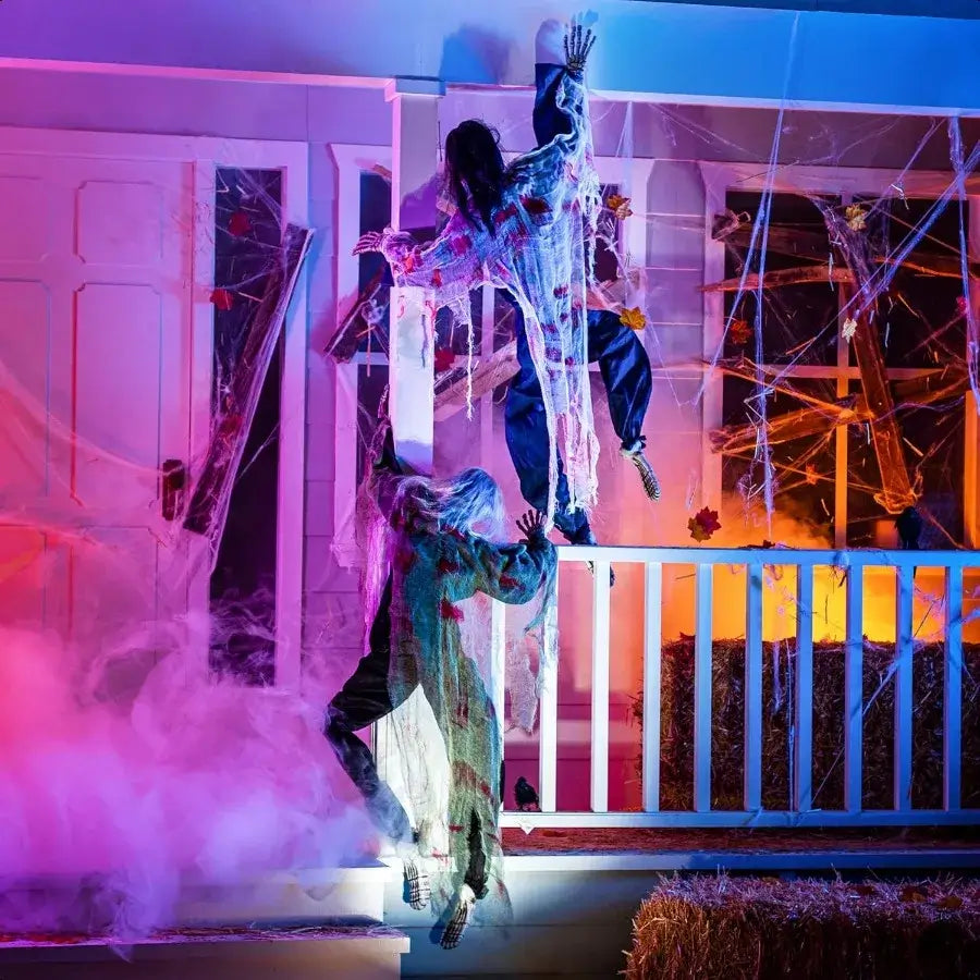 JOYIN 2-Pack 47" Halloween Climbing Zombie Decorations
