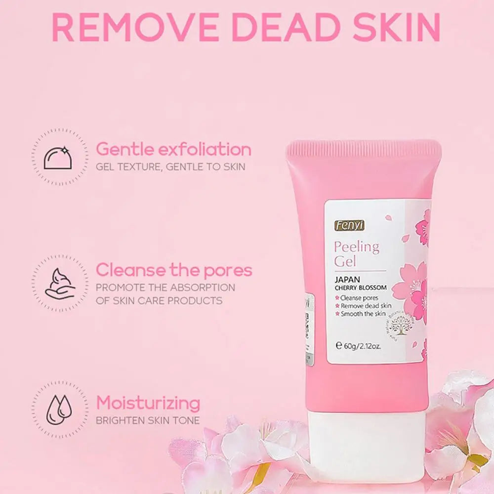 Face Gel Cherry Blossom Deep Cleansing Gel Facial Scrub Dead Skin Remover