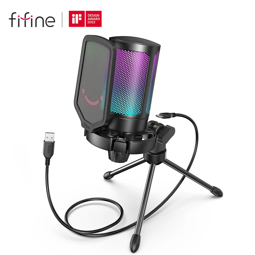 FIFINE Ampligame USB Microphone for Gaming