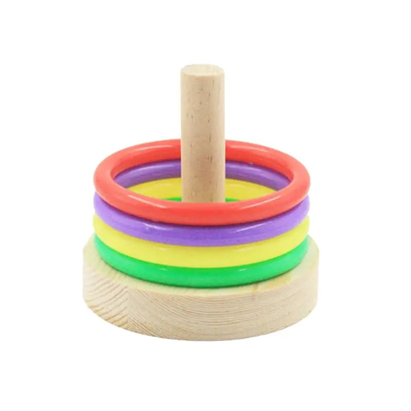 Wooden Platform Plastic Rings