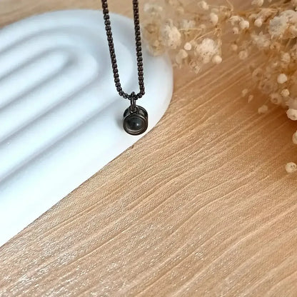 Personalized Photo Projection Necklace for Men & Women with Custom Picture Inside Minx