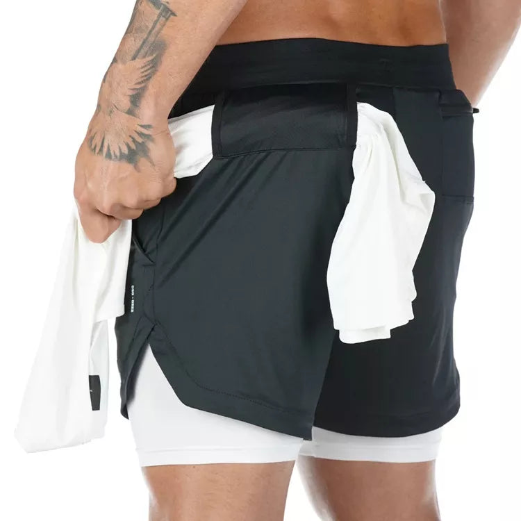 Sports Shorts 2 In 1 Quick Dry