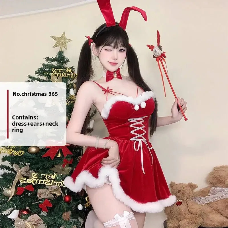 Christmas Rabbit Girl Cosplay Costume