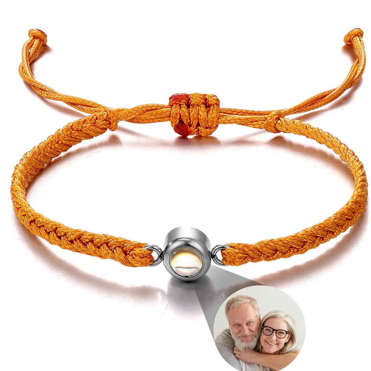 Shopminx Custom Bracelets with Picture inside Style 15 / Black Beads / United States