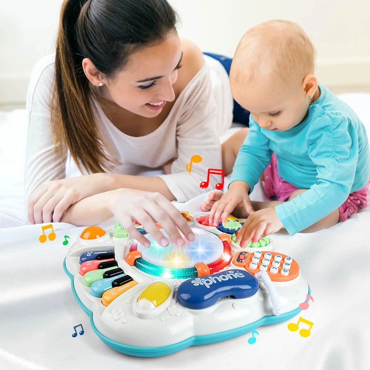 Baby Activity Learning Musical Table Toy – Educational Play Center for 6 Months to 3 Years