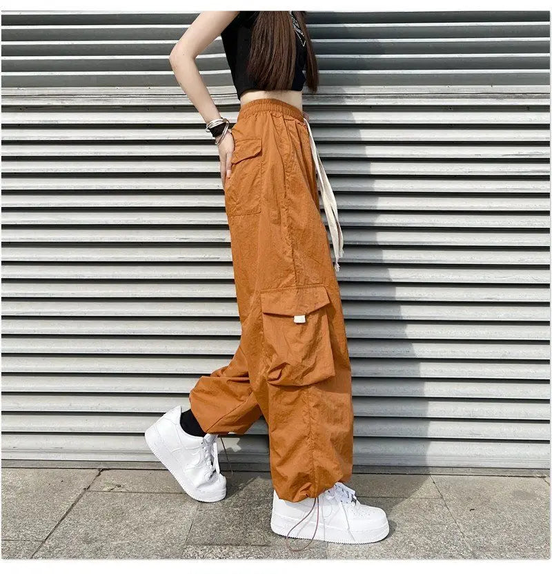 Streetwear Women Oversize Solid Cargo Pants